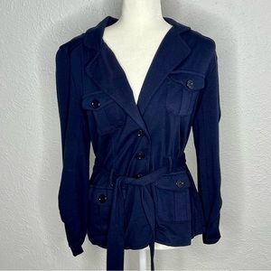 Forever 21 Lightweight Navy Blue Pea Coat